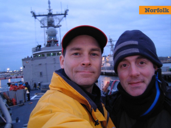Putting out to sea aboard the USS Carr from Norfolk Naval Station